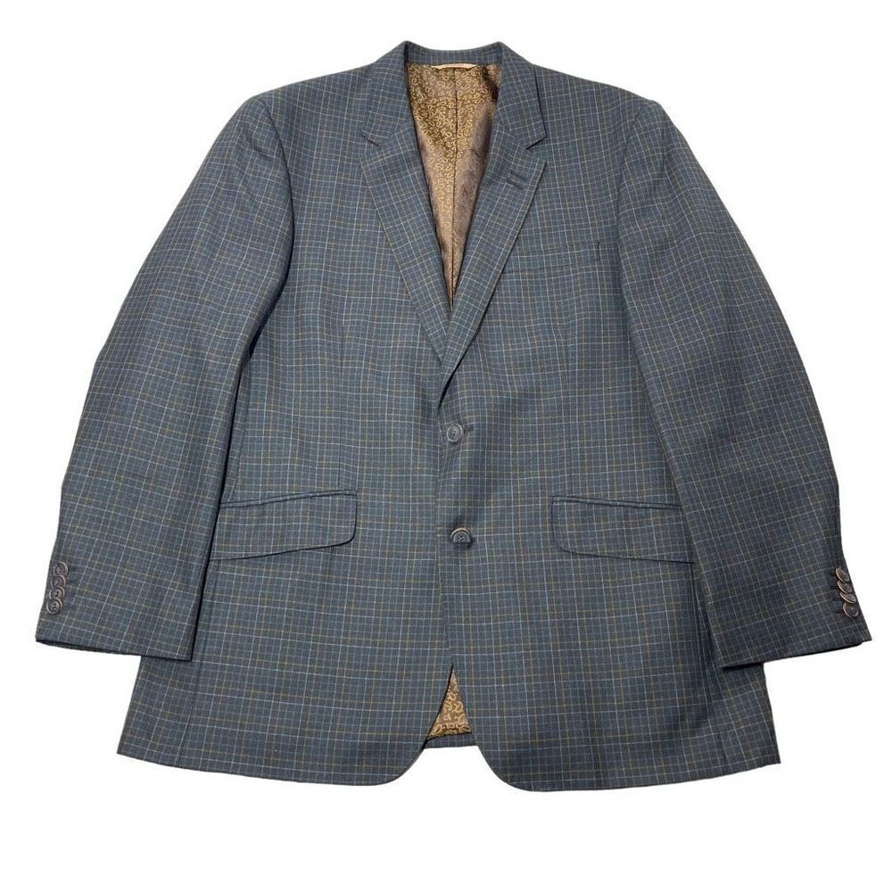 1926‎ Originals Blazer Mens 42R Charcoal Gray Micro-Checked 2 Button Sport Coat